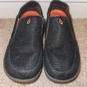 OluKai Kids Nohea Mesh Dark Shadow/Blaze Kids Shoes Size 3